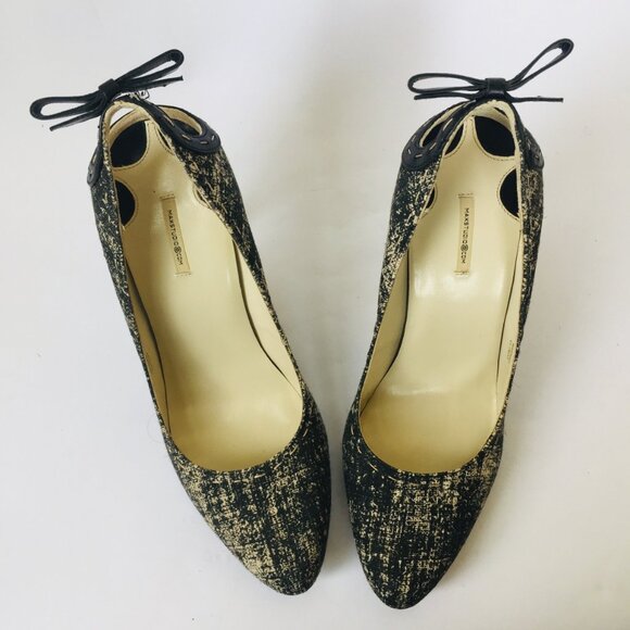 Max Studio Black/White Stiletto Heels – Size 6.5 - Picture 5 of 7